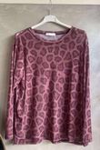 Bobby Mesh Layering Top Leopard Deep Rose